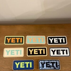 Yeti sticker collection variety